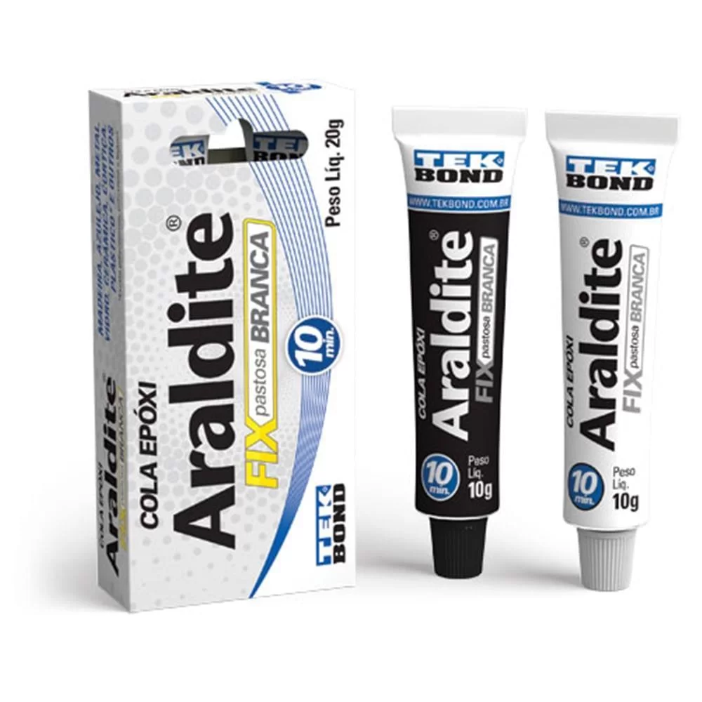 ARALDITE FIX PASTOSA BRANCA 20G TEKBOND