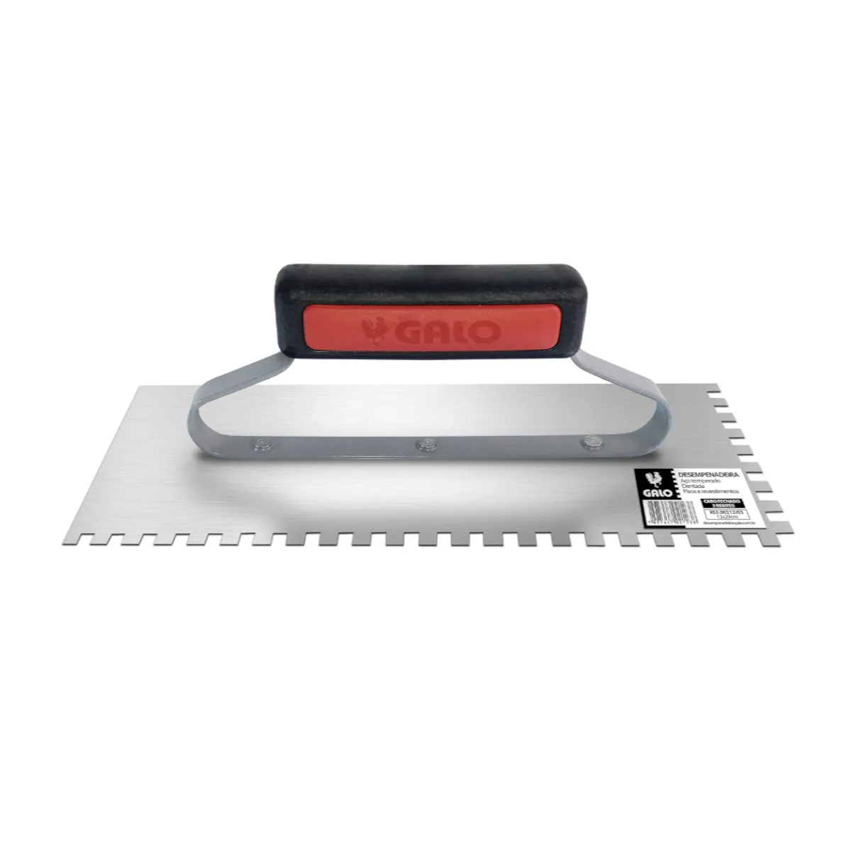 DESEMPENADEIRA ACO TEMPERADO DENTADA PISO E REVESTIMENTO 12X29CM GALO