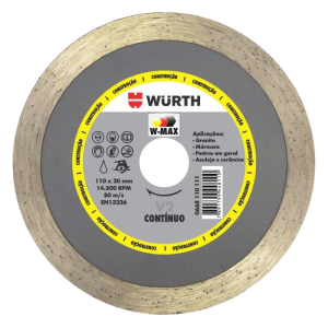 DISCO CORTE CONTINUO 110X20MM WURTH