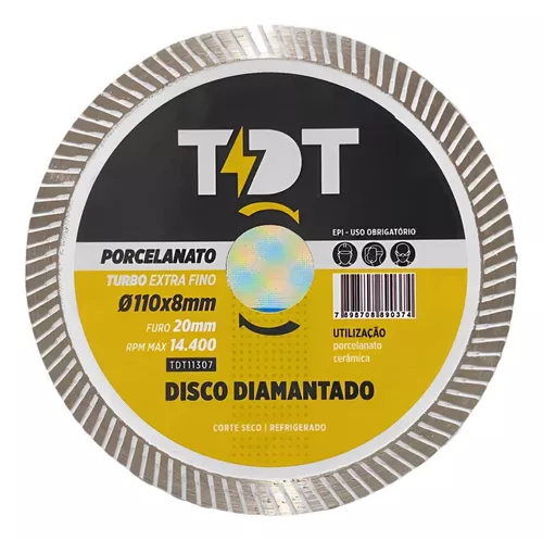 DISCO CORTE DIAMANTADO 110X8MM THUNDERTOOLS