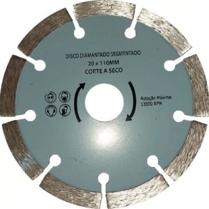 DISCO CORTE SECO DIAMANTADO SEGMENTADO 110X20MM SLIMCUT