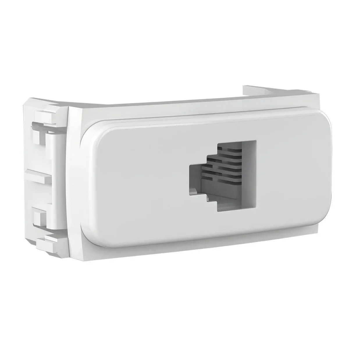 MODULO TOMADA BRANCA RJ11 4 FIOS COMPOSE WEG