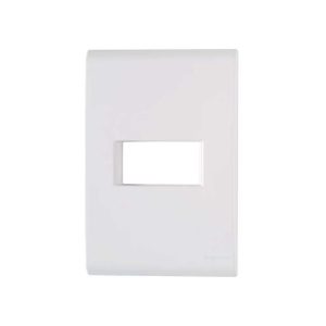 PLACA BRANCA 4X2 1 POSTO LIZ COM SUPORTE TRAMONTINA