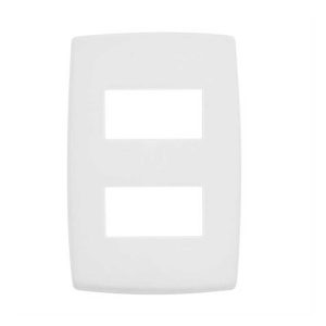 PLACA BRANCA 4X2 2 POSTOS SEPARADOS SEM SUPORTE PIAL PLUS