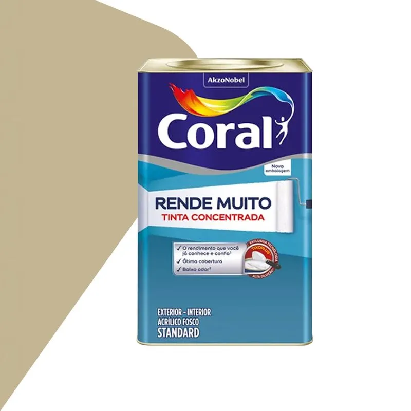 TINTA ACRILICA RENDE MUITO CAMURCA 16L CORAL
