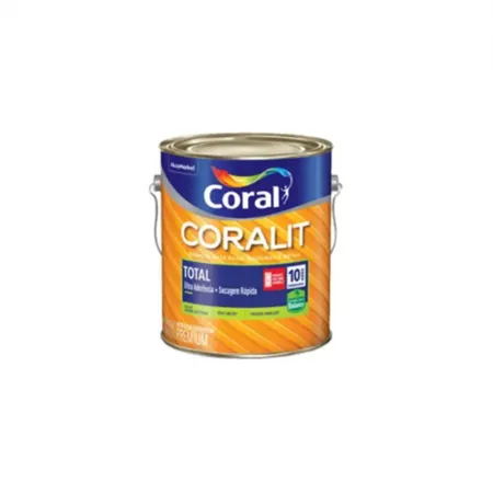 TINTA ESMALTE BASE AGUA BRANCO FOSCO 900ML CORAL