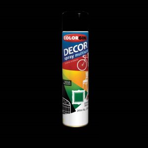 TINTA SPRAY DECOR PRETO FOSCO 235GR COLORGIN