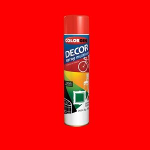 TINTA SPRAY DECOR VERMELHO BRILHANTE 235GR COLORGIN