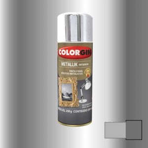 TINTA SPRAY METALLIK CROMADO 250GR COLORGIN