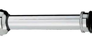 TUBO LIGACAO BACIA AJUSTAVEL CROMADO 1.1/2X25CM ESTEVES