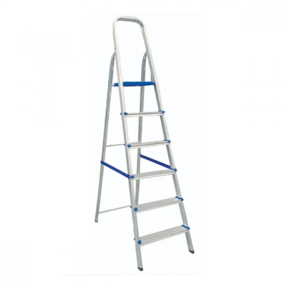 ESCADA ALUMINIO DOMESTICA 6 DEGRAUS REAL ESCADAS