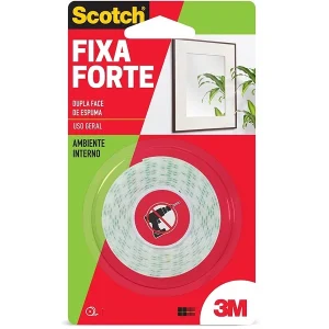 FITA DUPLA FACE FIXA FORTE ESPUMA 19MM X 1.5M 3M