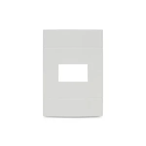 PLACA BRANCA 4X2 1 POSTO SEM SUPORTE LUNARE SCHNEIDER