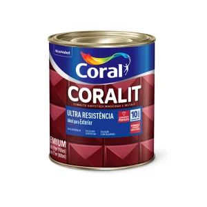 TINTA ESMALTE CORALIT MARROM BRILHANTE 900ML CORAL