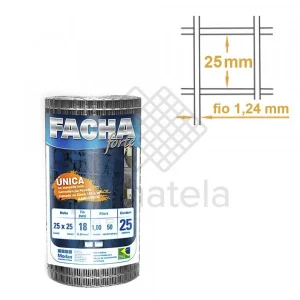 TELA REFORÇO 25X25X,0,50MMX25M FACHAFORTE