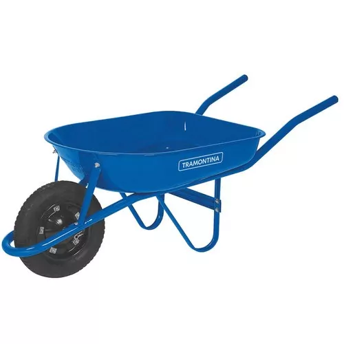 CARRINHO MAO CHAPA 3 25X8 AZUL 50LT TRAMONTINA