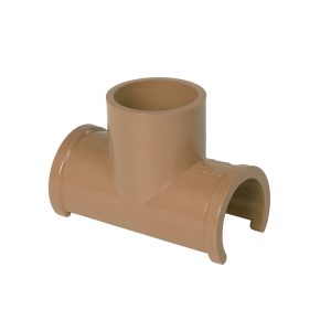 TAPA FURO TEE SOLD 50MM MARROM ESTRELA