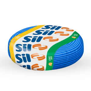 ROLO DE FIO 6MM AZUL 100 METROS SIL