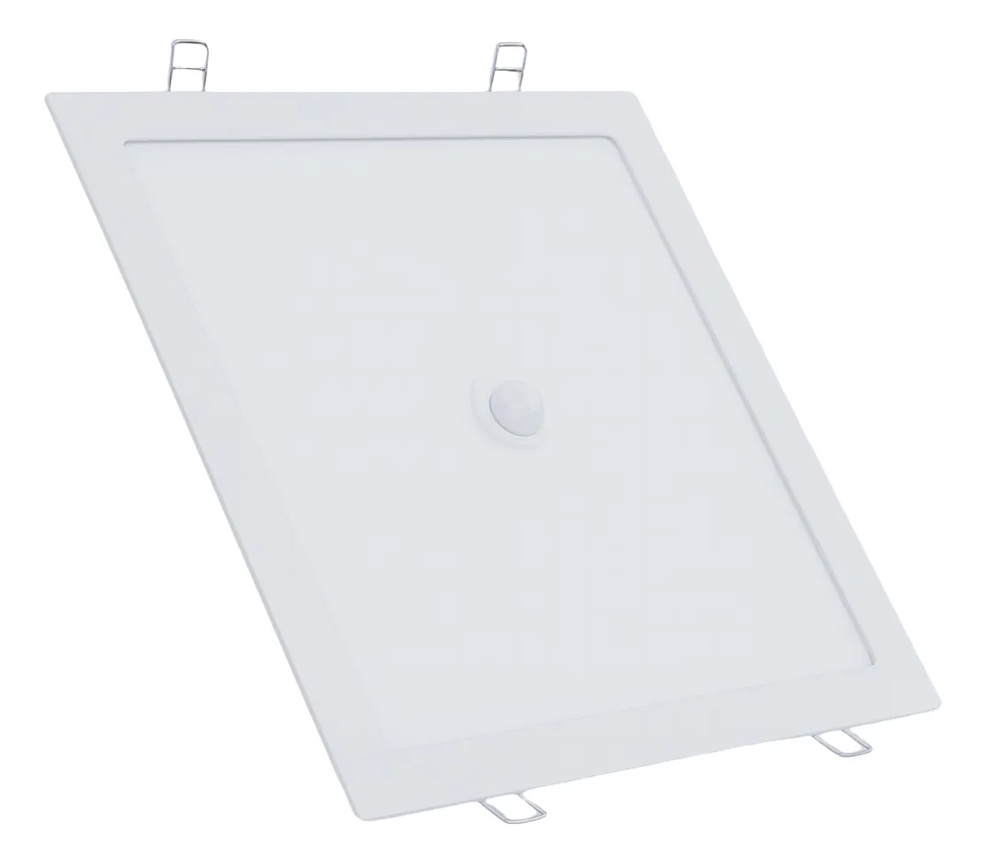 PAINEL LED 18W COM SENSOR EMBUTIR BRANCO 6500K