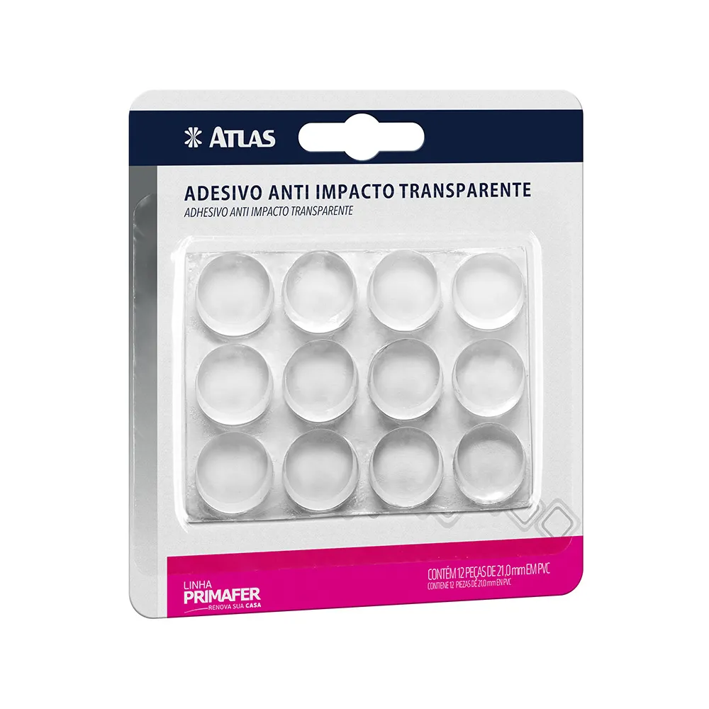 ANTI IMPACTO ADESIVO G D21X6MM 12PC PVC