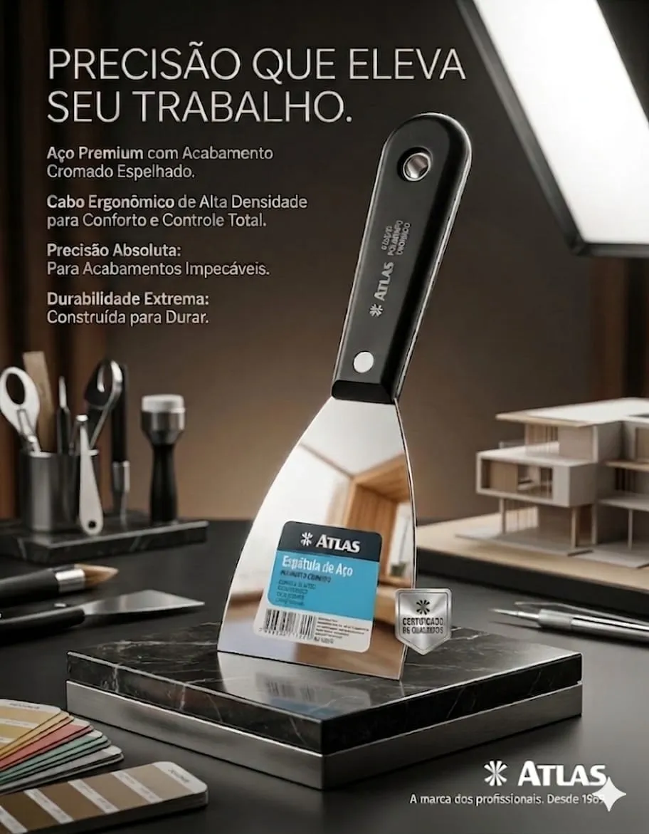 ESPATULA DE ACO 7,5CM ATLAS - Imagem 2