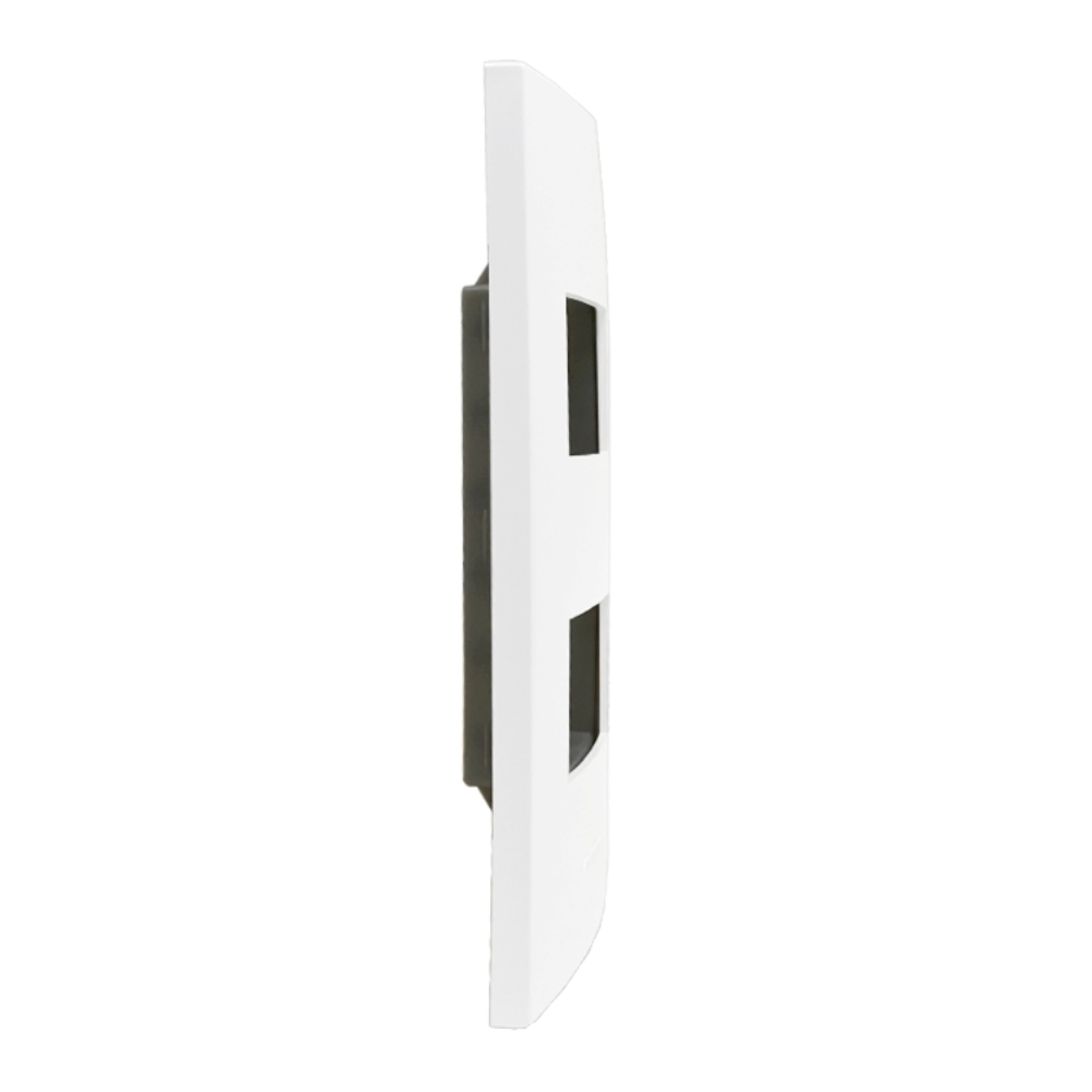 PLACA 4X2 2 MOD COM SUPORTE BRANCO ALUMBRA - Imagem 2