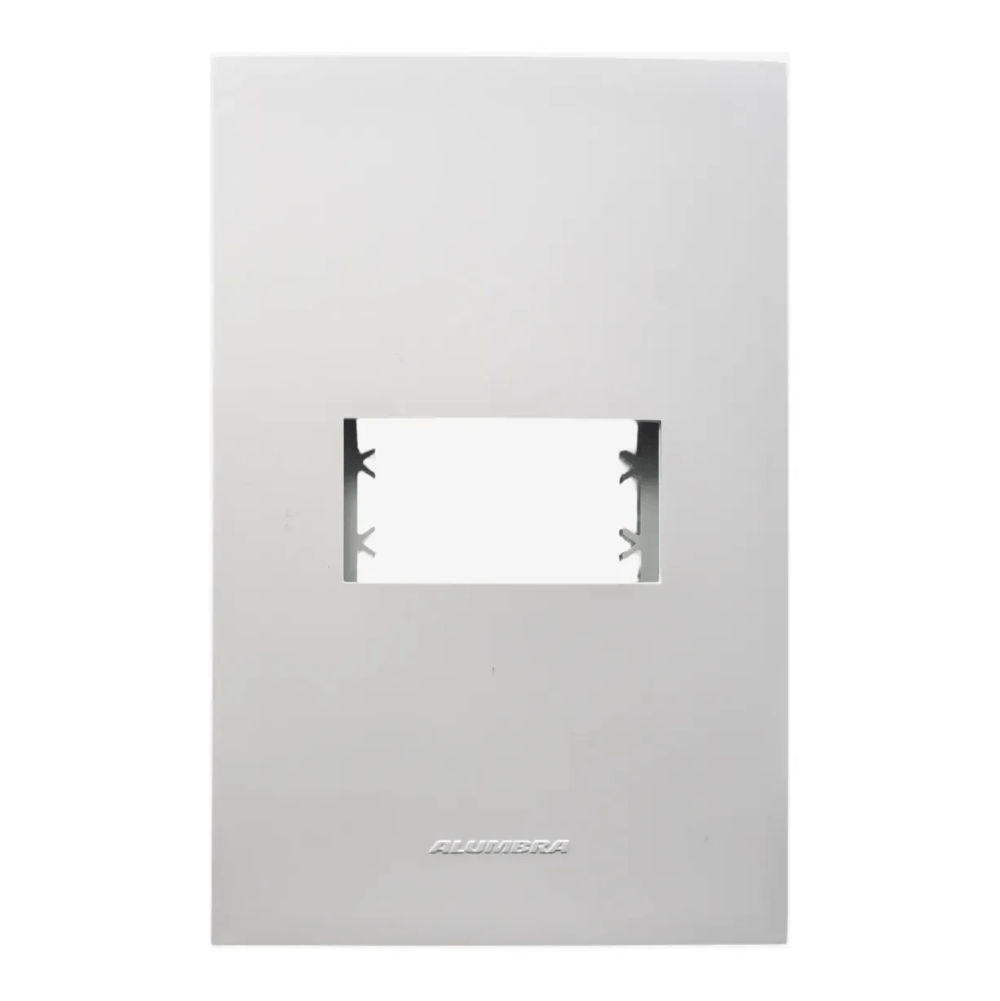 PLACA 4X2 1MOD COM SUPORTE BRANCO