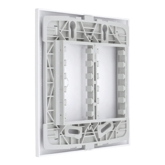 PLACA 4X4 CEGA COM SUPORTE BRANCO ALUMBRA - Imagem 2