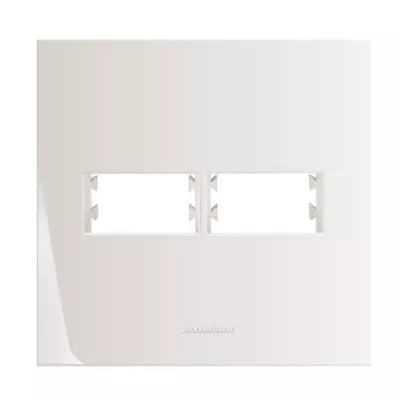 PLACA 4X4 2 MOD COM SUPORTE BRANCO ALUMBRA