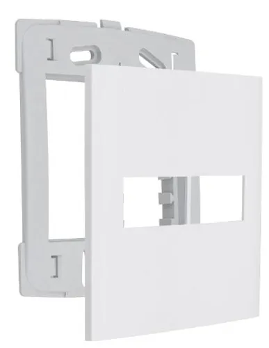 PLACA 4X4 2 MOD COM SUPORTE BRANCO ALUMBRA - Imagem 2