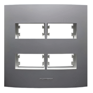 PLACA 4X4 4MOD COM SUPORTE COR GRAFITE ALUMBRA