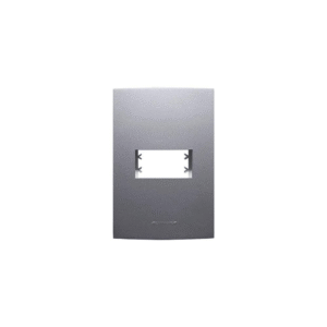 PLACA 4X2 1MOD COM SUPORTE COR GRAFITE ALUMBRA